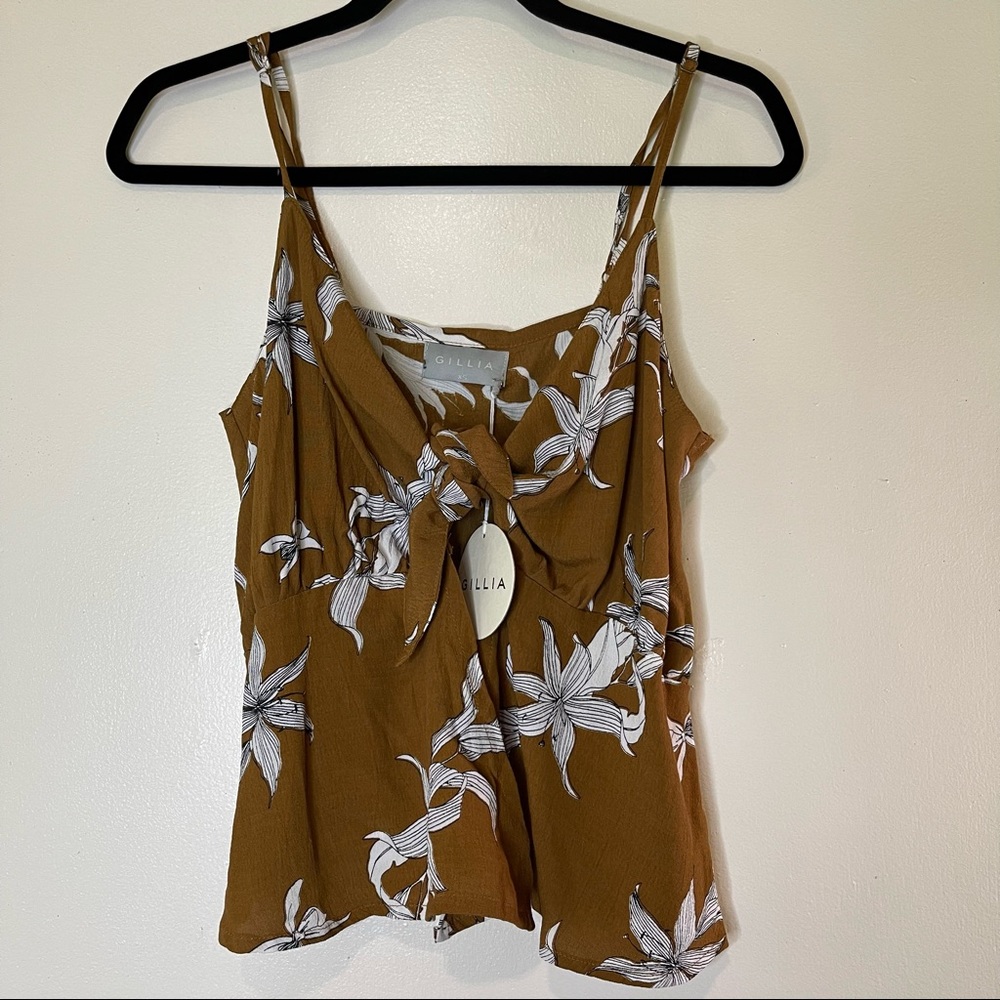 Gillia Hawaii Tie in Front Tank NWT